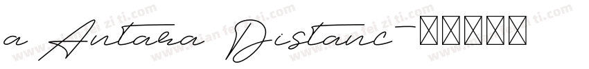 a Antara Distanc字体转换
